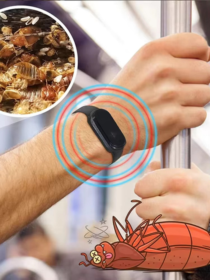 OPPO Unisex-Armband zur Mückenabwehr mit Ultraschalltechnologie in Blau - Bild 4