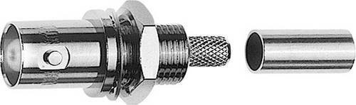 Telegärtner BNC-Steckverbinder Buchse zum Einbau, 50 Ohm, Silber - Bild 1