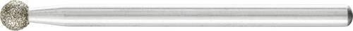 PFERD Diamant-Schleifstift Kugel Silber Durchmesser 4,0 mm Schaft-Durchmesser 3 mm Grob zum Gravieren und Entgraten - Bild 1