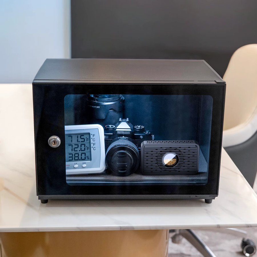 JJC Wiederverwendbarer elektronischer Luftentfeuchter in Schwarz für DSLR-Mikroskope und Kamerazubehör - Bild 6