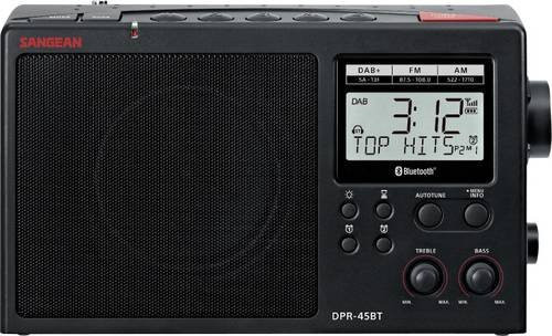 Sangean Tischradio mit DAB+, AM, FM und Bluetooth in Schwarz - Bild 1