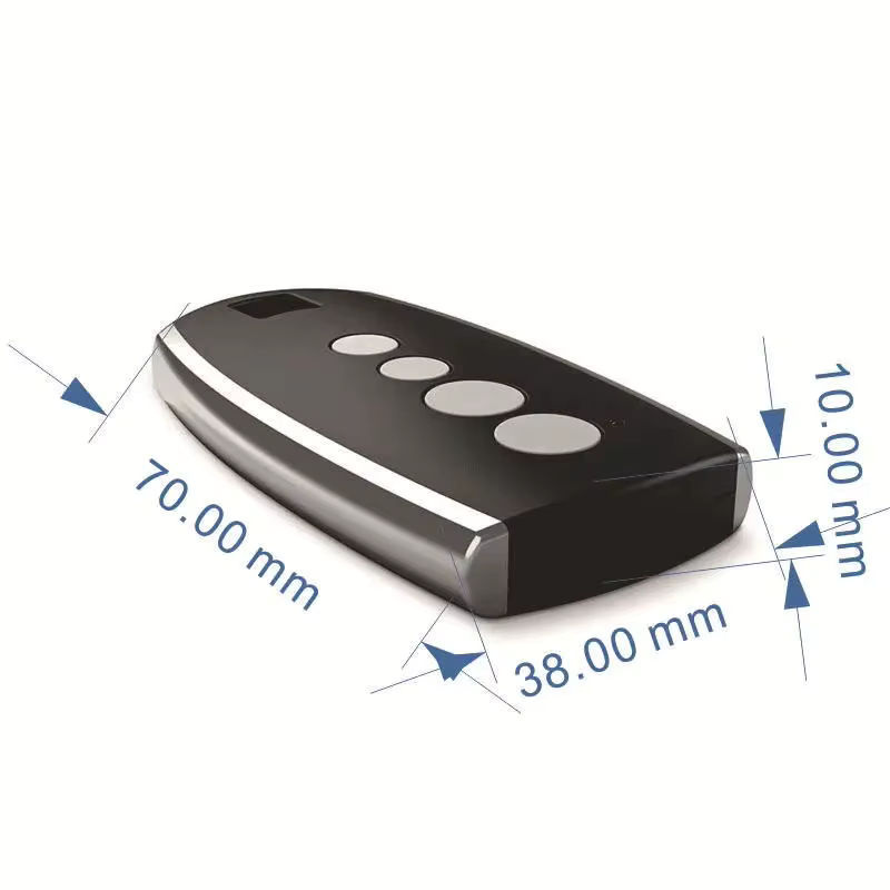 HCS301 Universelle Tor-Fernbedienung mit Rolling Code 433 MHz als Schlüsselanhänger in Schwarz - Bild 3