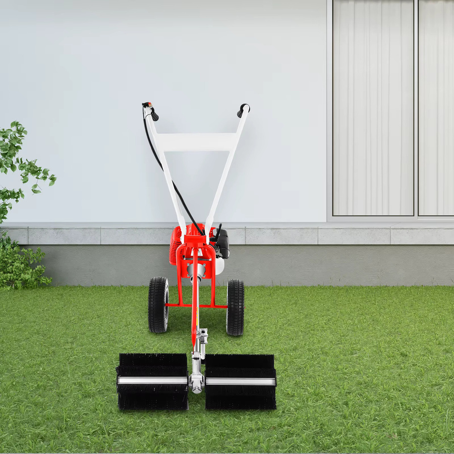 Bymaocar Benzin-Gartenkehrmaschine mit Rollbürste in Rot - Bild 5