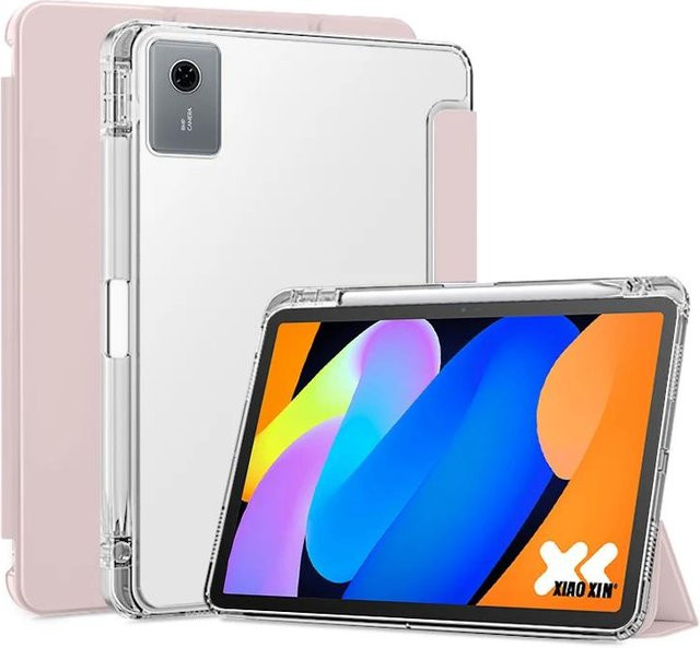 Lenovo Idea Tab 11 Schutzhülle mit Stifthalter und faltbarem Ständer in Rosa - Bild 1
