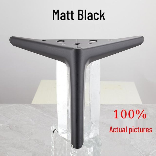 HomeHarmony Möbelbeine aus Metall in Schwarz Matt, Höhe: 18 cm - Bild 1