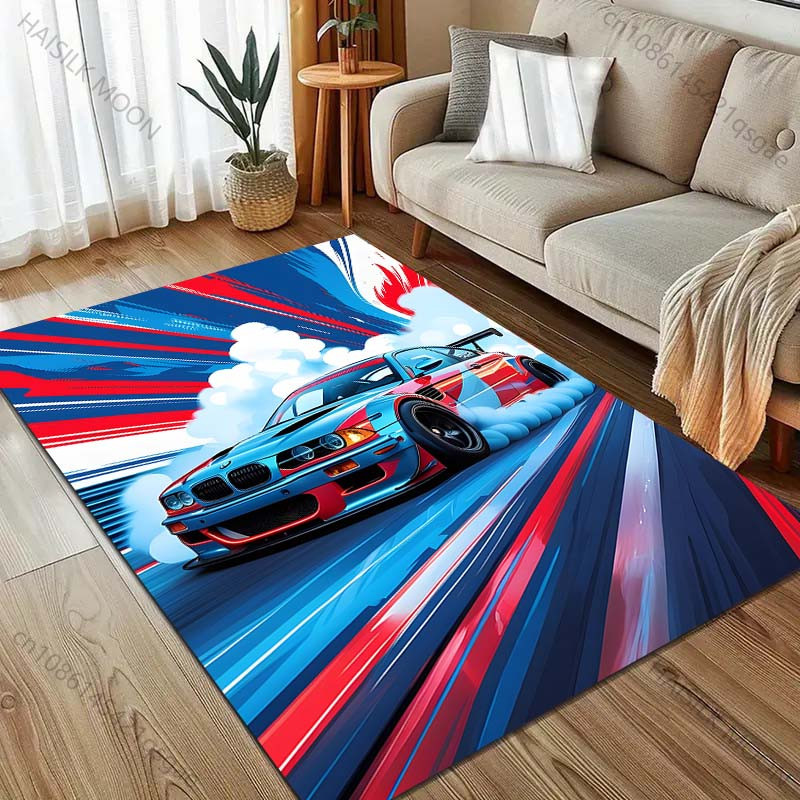 UQIDEHOME Teppich mit Rennwagen-Print in Multicolour, Rechteckig, B/T: 80 x 50 cm - Bild 5