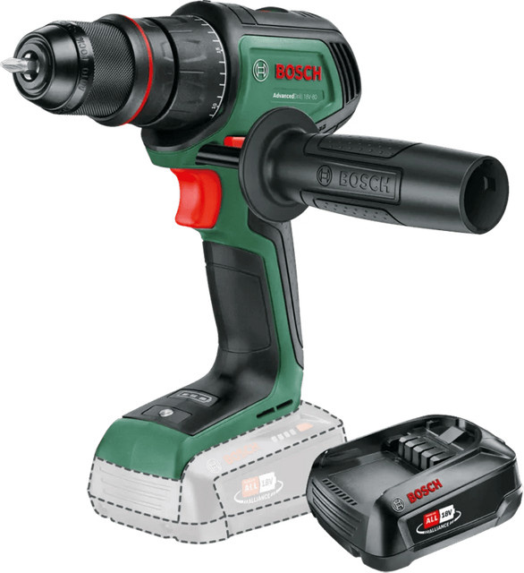 Bosch AdvancedDrill 18V-80 Akkubohrer mit 2,5-Ah-Akku in Grün - Bild 1
