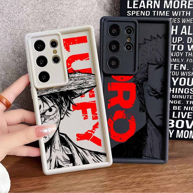 Samsung Galaxy Handyhülle mit One Piece Anime Augen-Motiv in Multicolour für S26 S25 S24 S23 S22 S21 FE Ultra Plus – Weiche Schutzhülle - Bild 1
