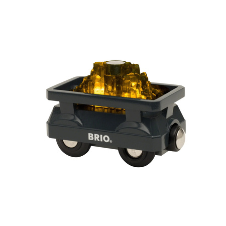 BRIO Goldwaggon mit Licht Spielfahrzeug ab 3 Jahren