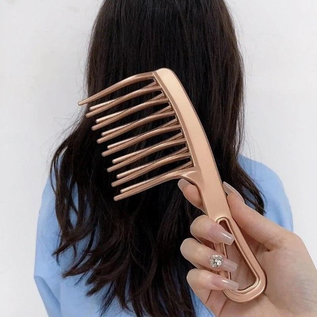 LChome Doppelreihiger Kamm, antistatische Haarbürste, Grau, Unisex - Bild 1