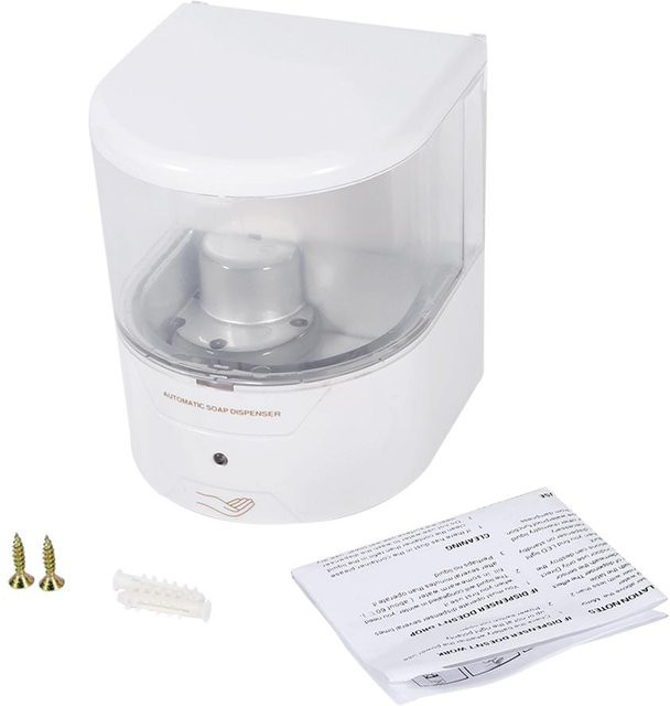 DIYelecs Automatischer Seifenspender mit Sensor zur Wandmontage, Weiß, 600 ml - Bild 1