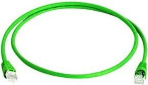 Telegärtner Patchkabel S/FTP Cat6a Ethernet LAN in Grün, Länge: 2,0 m - Bild 1