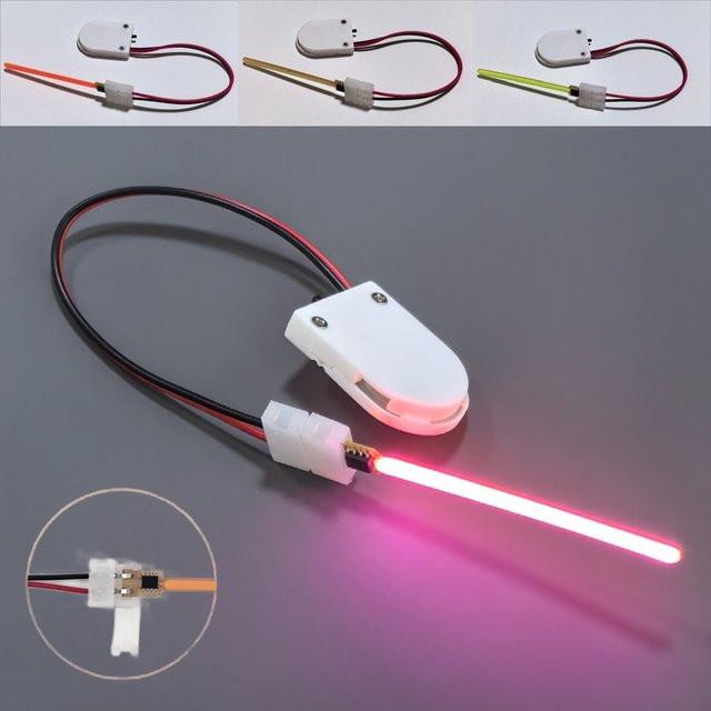 GAHADA LED Filament Licht Meteorschauer Fließendes Wasser Lampe 3V COB mit Schnalle ohne Löten 2-Pin - Bild 1