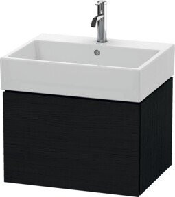 Duravit L-Cube Waschtischunterschrank Wandhängend Schwarz Matt B: 58,4 cm, T: 45,9 cm, H: 39,4 cm - Bild 1