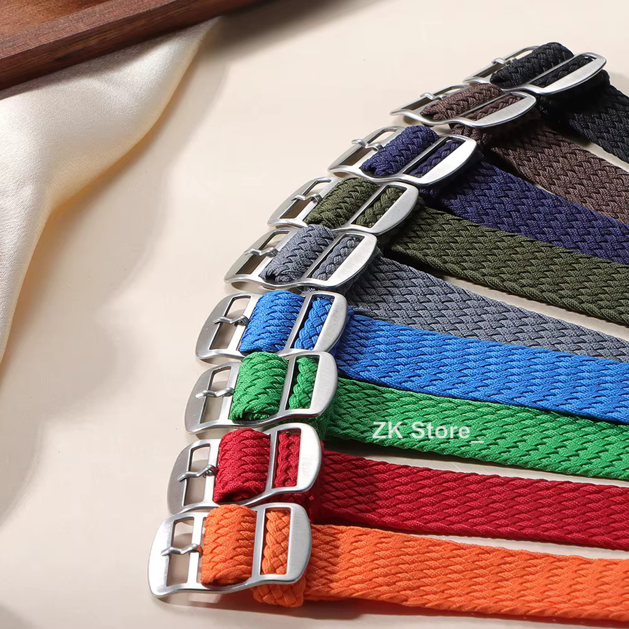 qinband Uhrenarmband Perlon-Webband, Textil/NATO, Bunt, Unisex - Bild 3