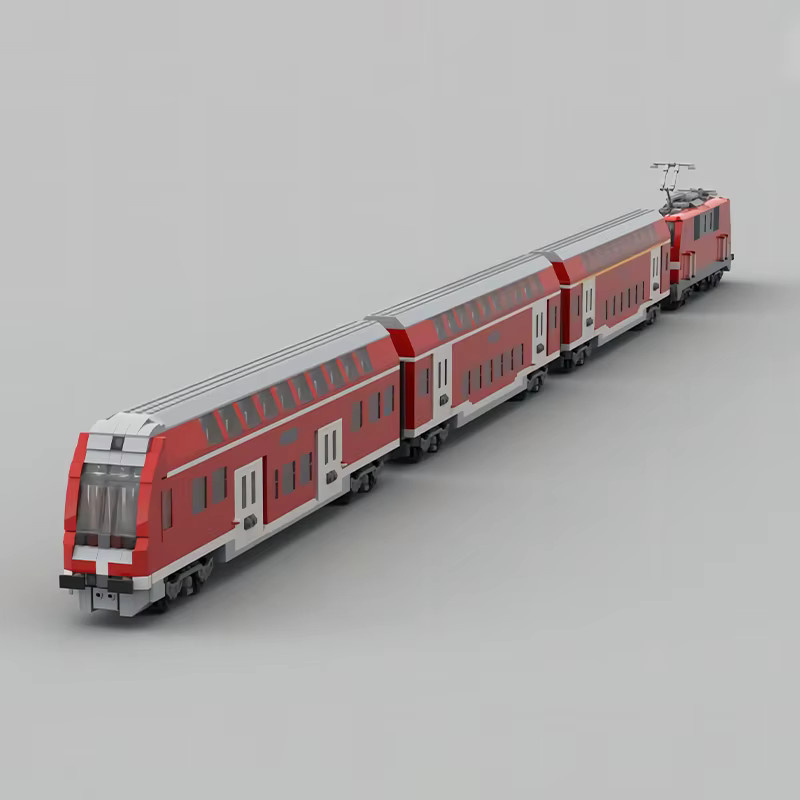 MOCREBRICKS Klassisches Elektrisches Lokomotiven-Bausteinset, Fahrzeug - Bild 2