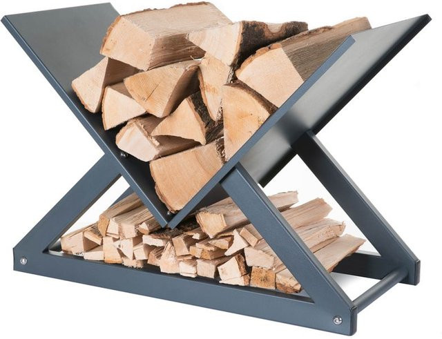 Hecht International Brennholzregal CROSS mit schlichtem Design für den Kamin, B/T/H: 42 x 42 x 42 cm - Bild 1