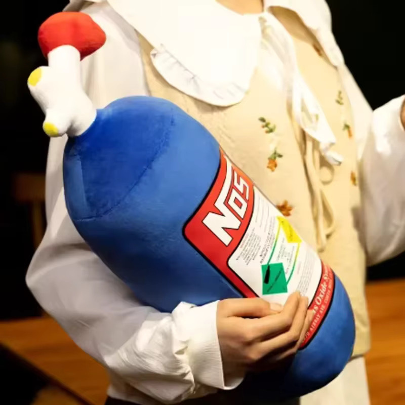 Andralyn NOS Lachgas Flasche, Plüsch Spielzeug Kissen, Blau - Bild 5