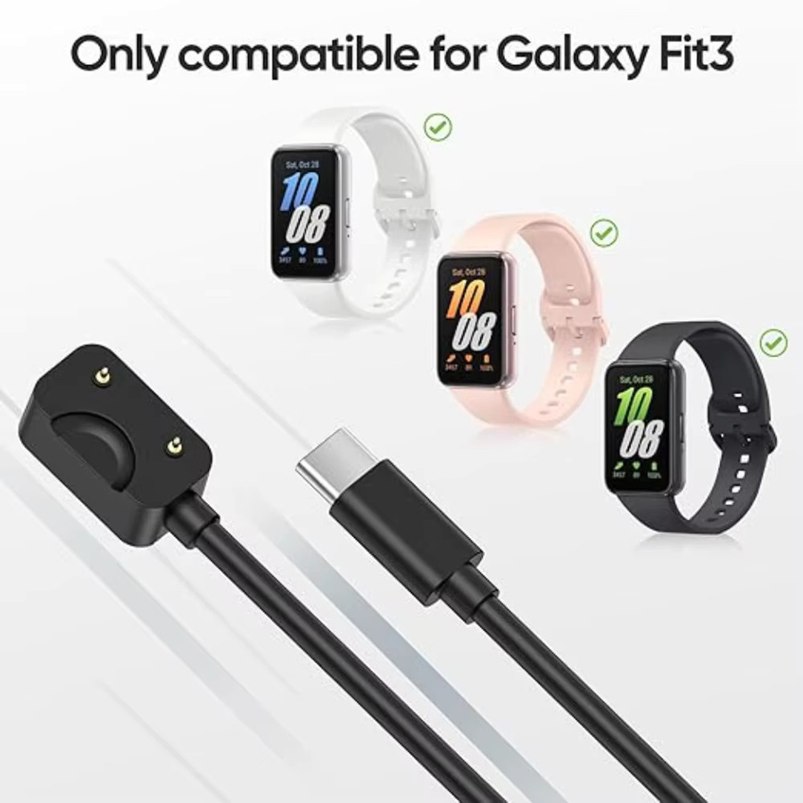 Samsung Ladegerät USB-C, Schwarz, für Galaxy Fit 3 SM-R390 - Bild 2
