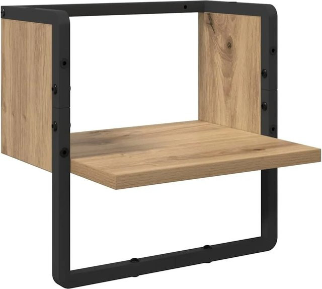 vidaXL Wandregal Eiche in Braun aus Holzwerkstoff, B/T/H: 30 x 25 x 30 cm - Bild 1