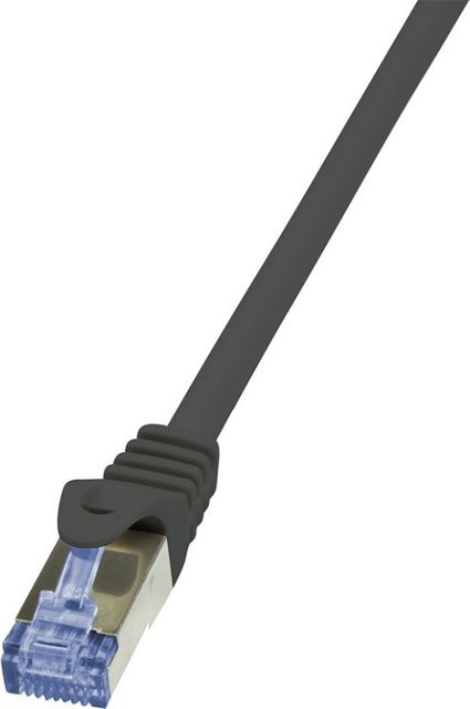 LogiLink Patchkabel Cat. 6A S/FTP Ethernet LAN, schwarz, Länge: 30,0 m - Bild 1