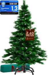 Künstlicher Weihnachtsbaum Casaria in Grün mit Metallständer, Höhe: 240 cm - Bild 1