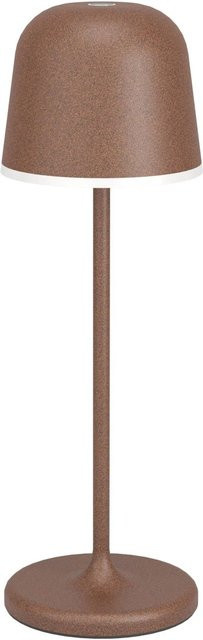 Eglo LED-Tischleuchte Mannera mit Touch-Funktion, dimmbar, Rostbraun, Höhe: 34 cm, Durchmesser: 11 cm - Bild 1