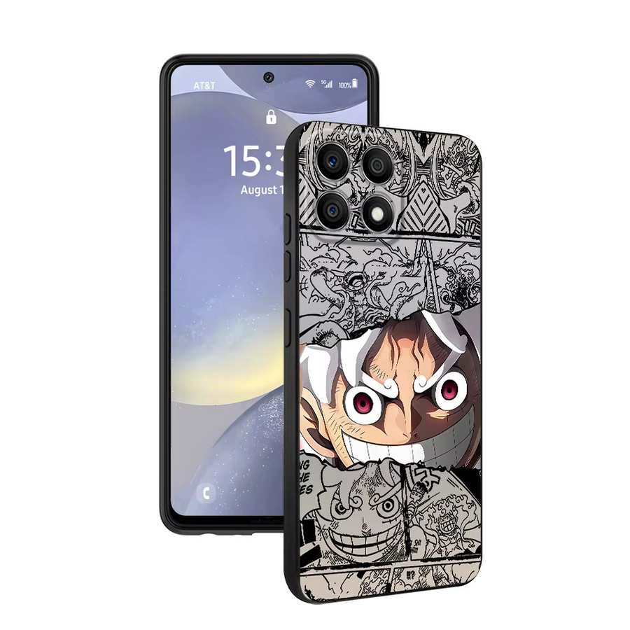 One Piece Luffy Anime Handyhülle für Honor 200 400 Lite X7c 90 X8 X5b X9a 70X6 8X Magic5 Lite in Schwarz - Bild 3