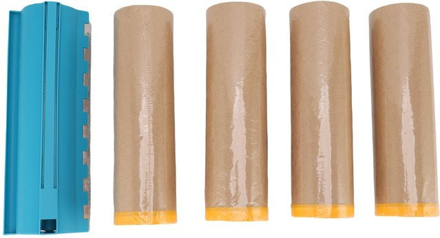 OutsideWorld Set aus 4 Rollen vorgeklebtes Abdeckpapier mit Spender, Farbe beige, Breite: 46,7 cm, Länge: 24,4 m - Bild 1