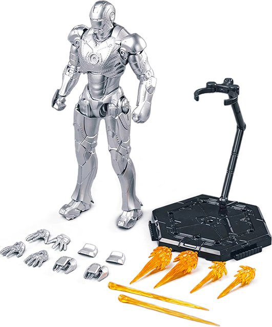 Fondjoy Marvel Iron Man MK2 The Avengers Montage-Set, Actionfigur, Maßstab 1:12, mit beweglichen Gelenken - Bild 1