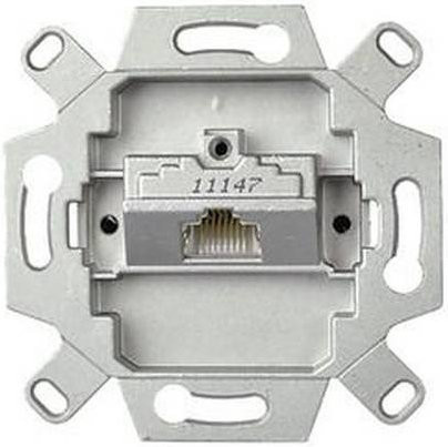 Schneider Electric Netzwerkdose in Silber - Bild 1
