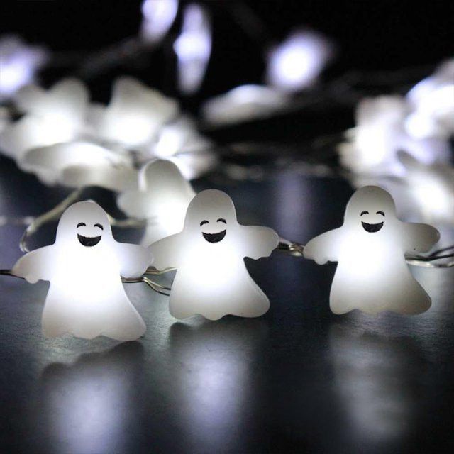 Peach Forest LED Spooky Ghost Kupferdraht Lichterkette Batteriebetrieben für Halloween Dekoration - Bild 1