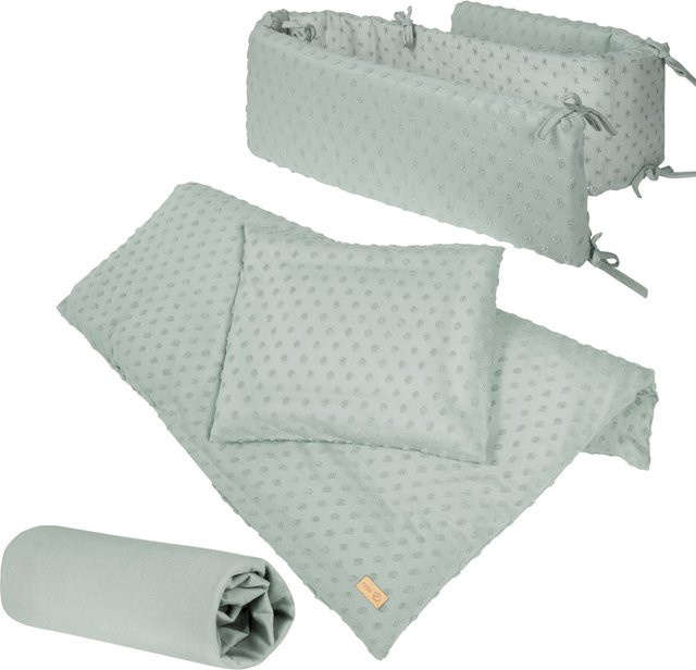 Roba Organic Geschenkset Lil Planet aus Bio-Baumwolle in Frosty Green mit Bettlaken, Nestchen und 2-teiliger Jersey-Bettwäsche - Bild 1