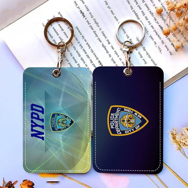Kartenhalter NYPD New York City Police Department Muster Schutzhülle für Studentenausweis und Campus Access, Mehrfarbig - Bild 1
