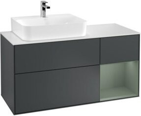 V&B Finion Waschtischunterschrank mit Wandbeleuchtung, lackiert, Breite: 120 cm, Tiefe: 50,1 cm, Höhe: 50,1 cm - Bild 1