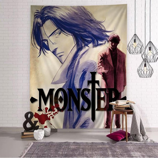 JMG Household Supplies Naoki Urasawa S Monster Anime Wandteppich Mehrfarbig B: 40 cm, H: 60 cm - Bild 1