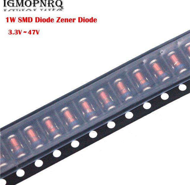 20 Stück SMD Zener-Dioden 1W in verschiedenen Spannungen, Multicolour - Bild 1