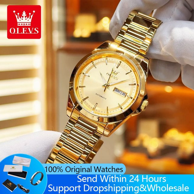 OLEVS Armbanduhr, Automatik, Stahlarmband, Herren - Bild 1