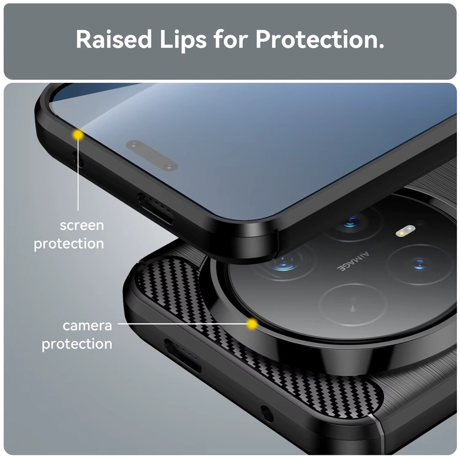 Stoßfeste Silikon-TPU Schutzhülle für Honor Magic 8 Pro 5G und Magic 8 5G in Schwarz - Bild 3