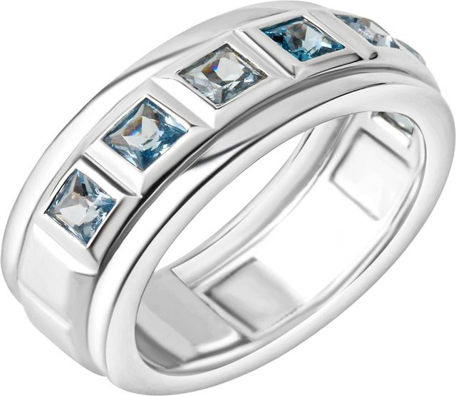 Celesta Ring 925 Silber, Blautopas, Damen - Bild 1