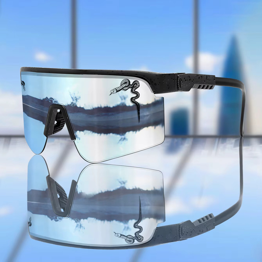 LOISRUBY Sonnenbrille Herren, Vollrand, Wrap, Kunststoff - Bild 2