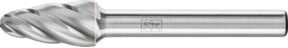 PFERD Hartmetall Hochleistungsfrässtift ALU Rundbogen RBF Farbe Silber Durchmesser: 10 mm, Länge: 20 mm, Schaft-Durchmesser: 6 mm für Alu und NE Metalle - Bild 1