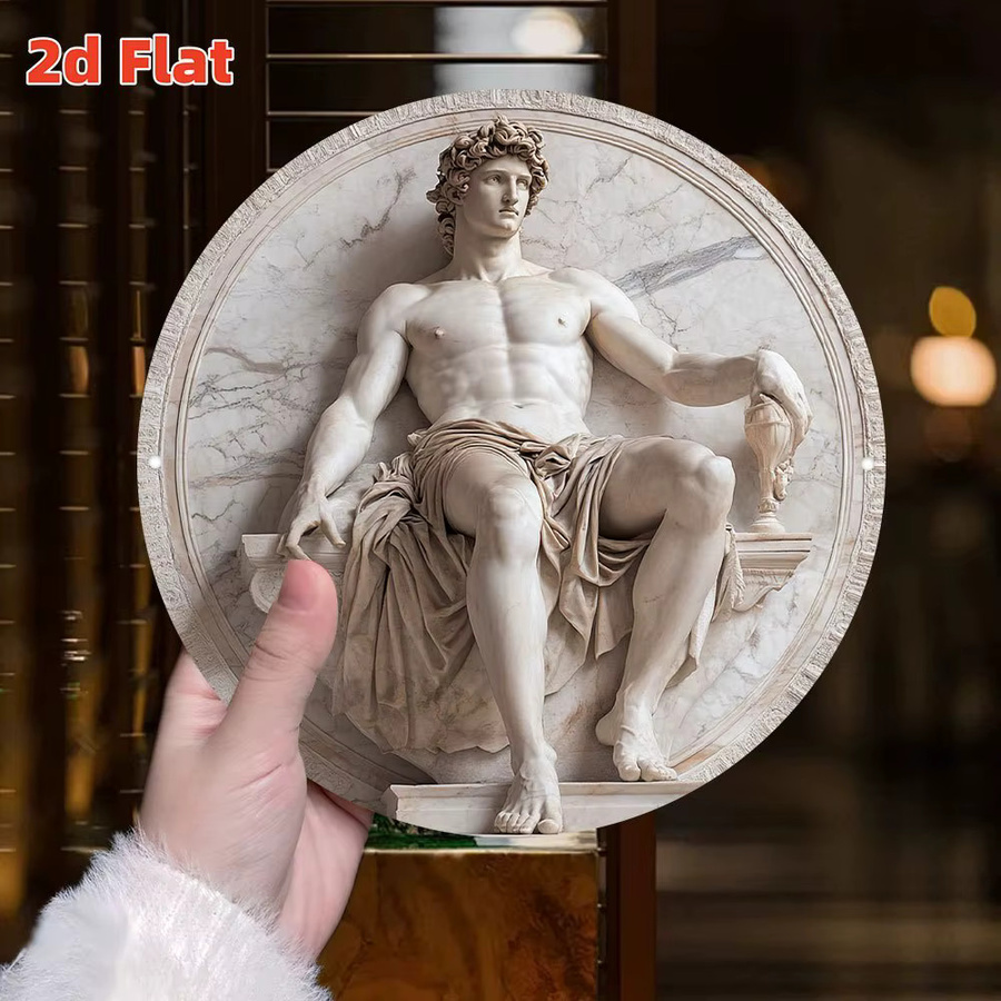 Antike griechische Mythologie-Skulptur als Wandkunst in klassischem Design von Potdemiel - Bild 2