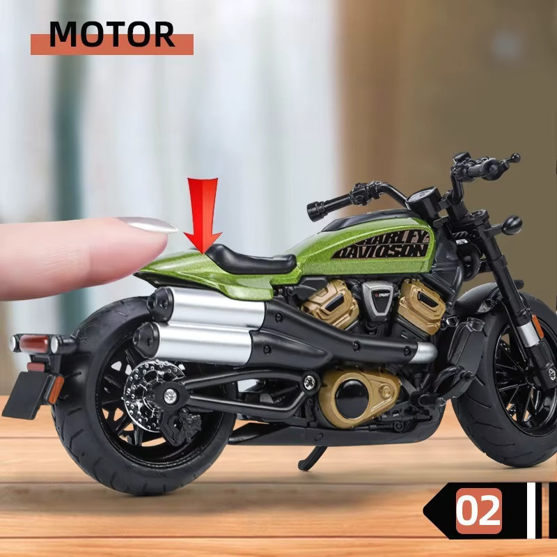 WELLY Harley Sportster S, Motorrad Modell, 1:12, Metall, Diecast - Bild 2