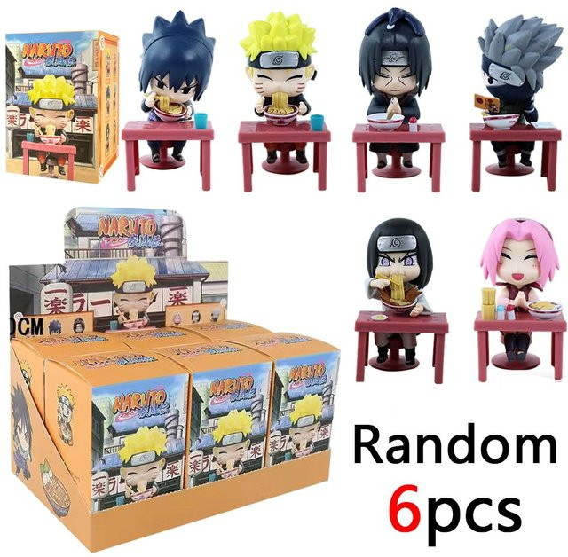 Yiran toy Naruto Shippuden Ramen-Thema Blind Box Chibi Mini PVC Anime Figuren - Bild 1