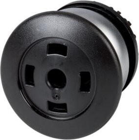 Eaton Pilzdrucktaste schwarz blanko M22-DP-S-X mit IP66 Schutzart - Bild 1