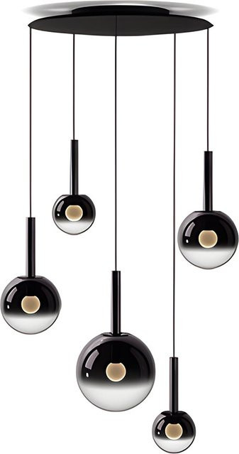 Occhio Luna Sospeso Cloud 5 LED-Pendelleuchte in Schwarz Matt mit Tunable White (2700K - 4000K) - Bild 1