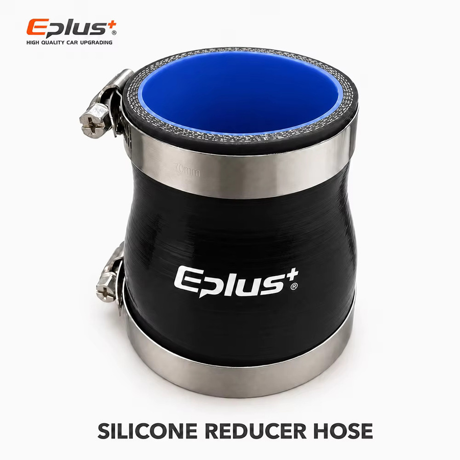 Eplus Silikon-Reduzierschlauchadapter, 4-lagig verstärkt, Schwarz, hochtemperaturbeständig und flammhemmend für Auto-Turbo-Ladeluftkühler-Ansaugrohr - Bild 7