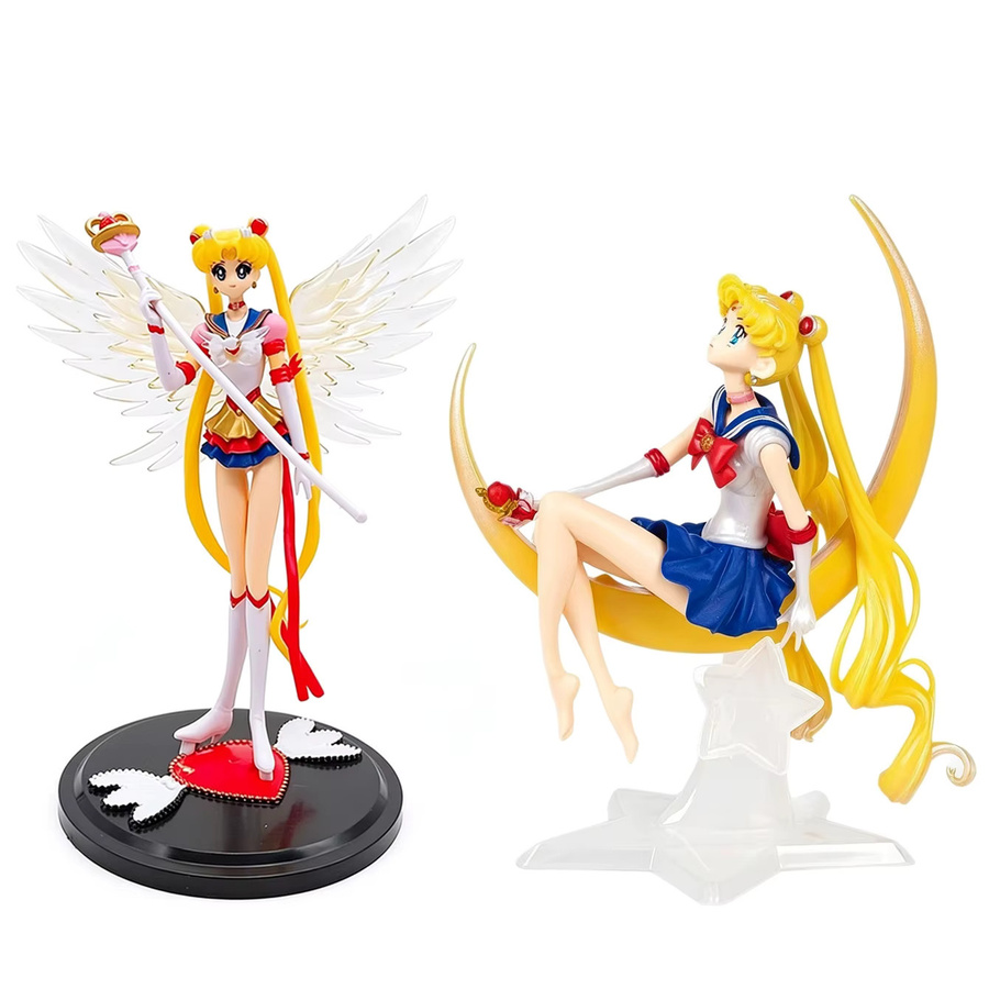 Bandai Sailor Moon Figurenset Tsukino Usagi, Sammlerfigur, Kunststoff - Bild 2