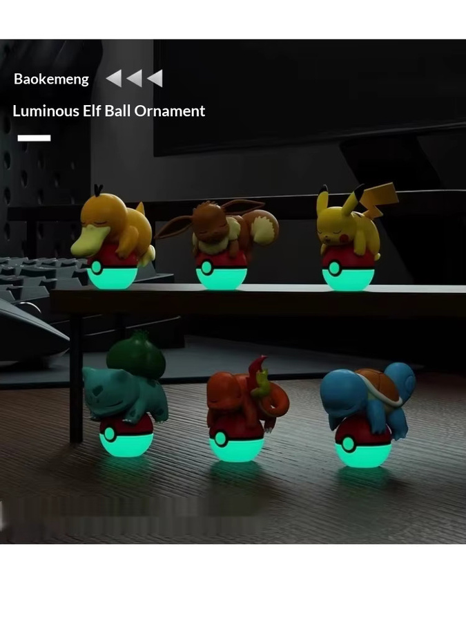 Bandai Pokémon Bulbasaur Pokéball-Figur, leuchtend im Dunkeln - Bild 4